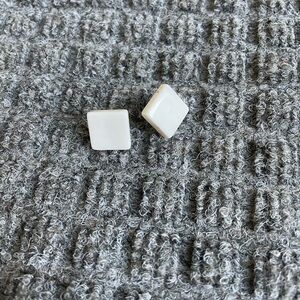 Machete white acetate studs